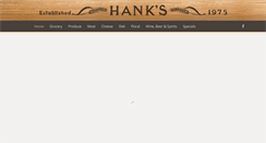 Desktop Screenshot of hanksharvestfoods.com